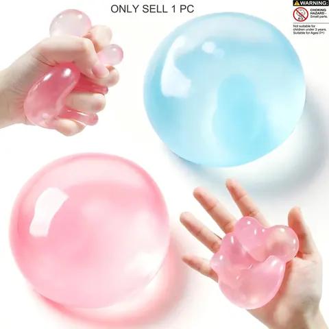 A transparent moldable stress ball observed on TikTok Shop US