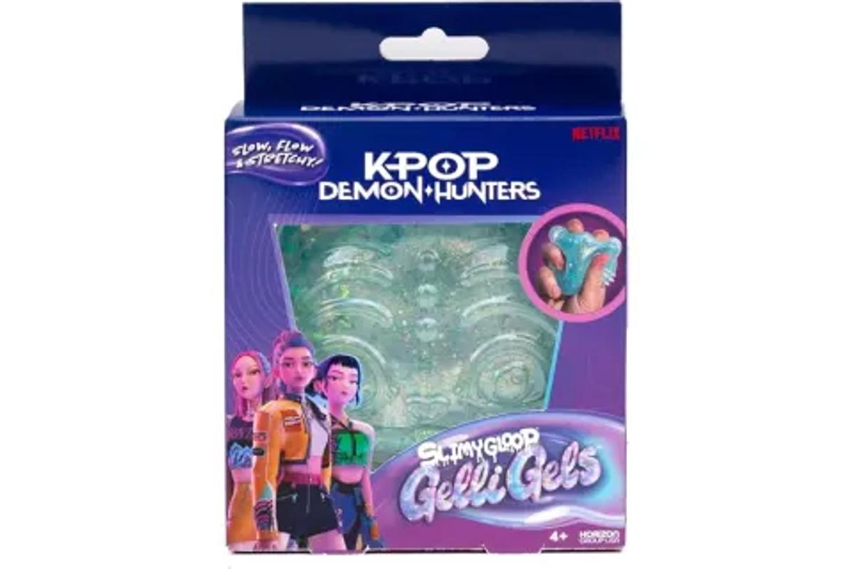 KPop Demon Hunters Derpy slow-flow sensory toy in retail packaging