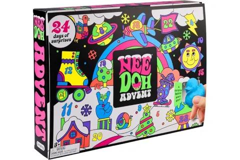 NeeDoh Squishmas advent calendar box with 24 doors