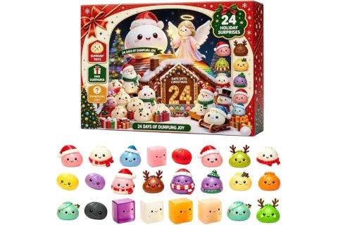 2026 Christmas squishy advent calendar with mini dumplings