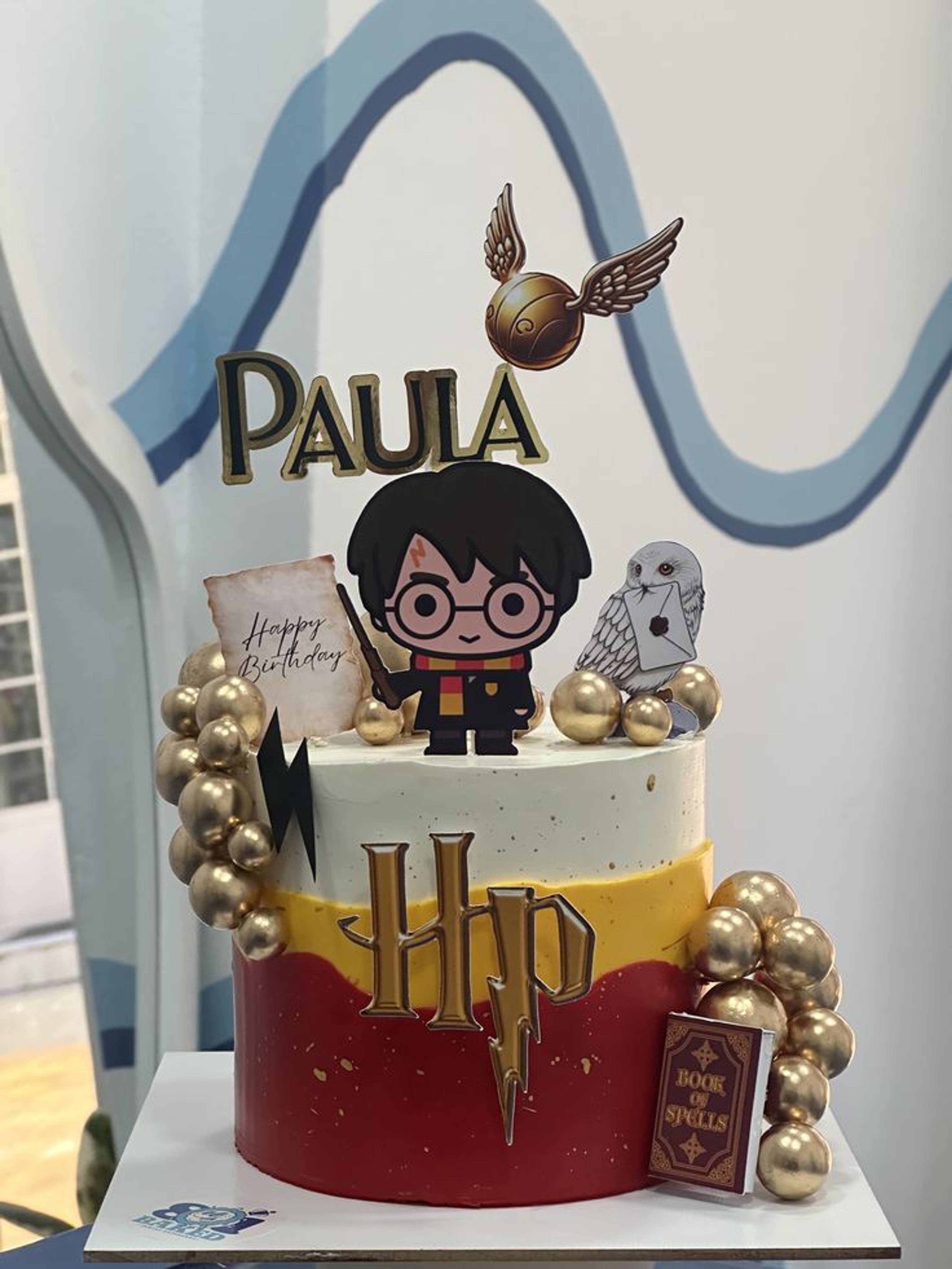 Harry Potter temalı erkek çocuk pastası