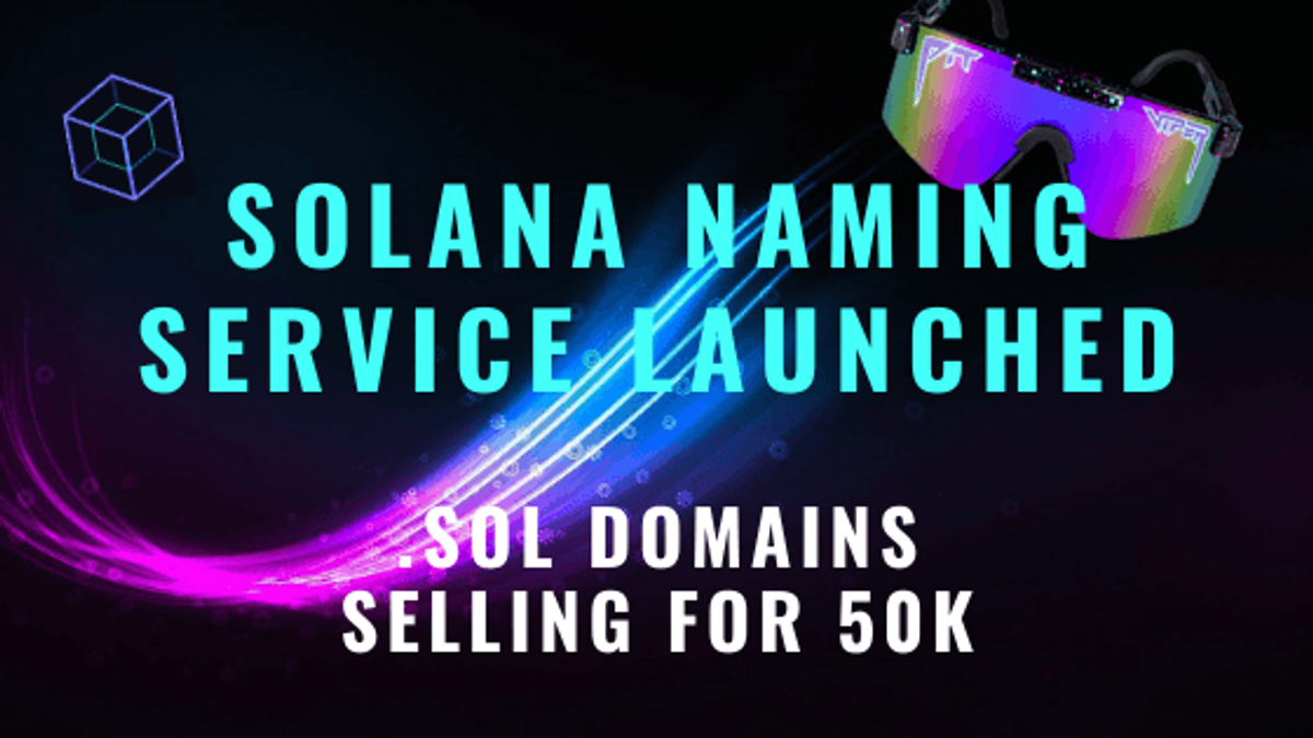 Bonfida's Solana Naming Service Launches .SOL Domains