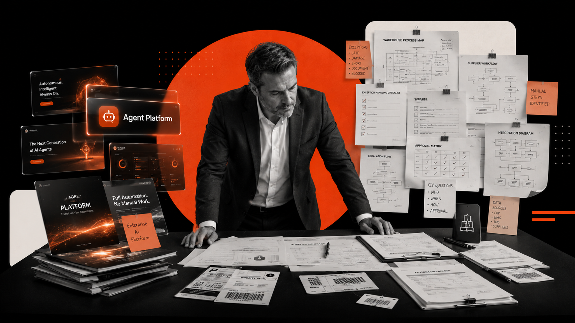 Featured image for Why Supply Chain Teams Should Be Skeptical of Agent Platforms: The Case for Workflow-First AI Buying showing the main business workflow and AI use case.