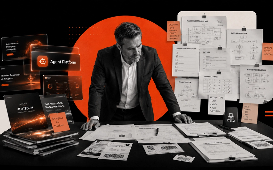 Featured image for Why Supply Chain Teams Should Be Skeptical of Agent Platforms: The Case for Workflow-First AI Buying showing the main business workflow and AI use case.