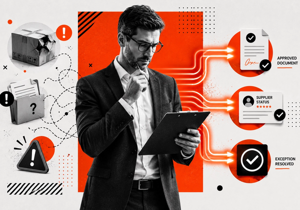Featured image for How to Implement AI in Supplier Exception Management: A Practical Workflow Build Guide showing the main business workflow and AI use case.