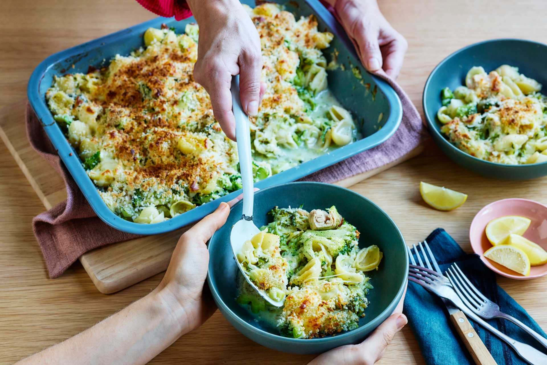 Extra Greens Tuna Pasta Bake