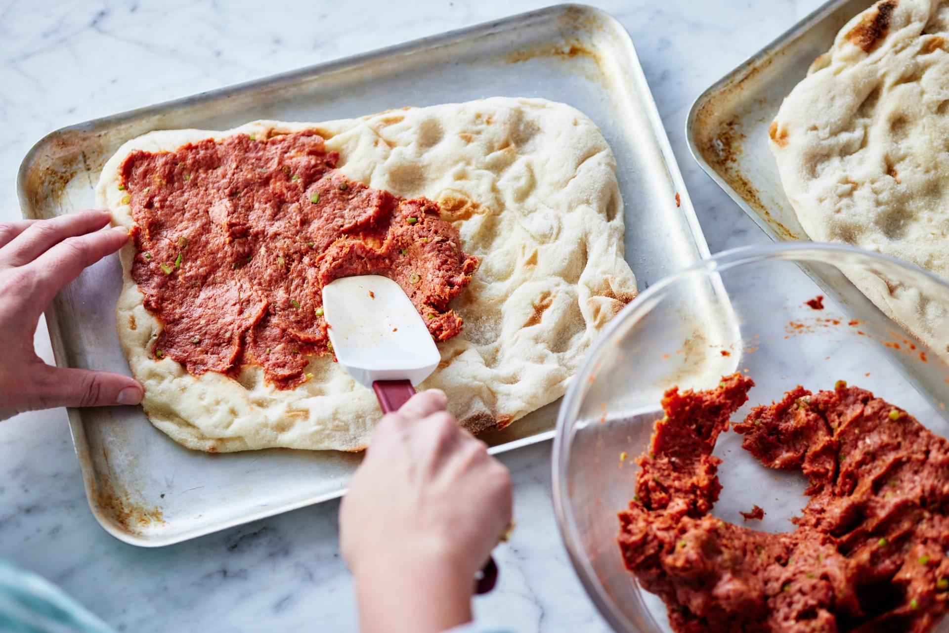 Smoky Lamb Pide with Parsley Salad