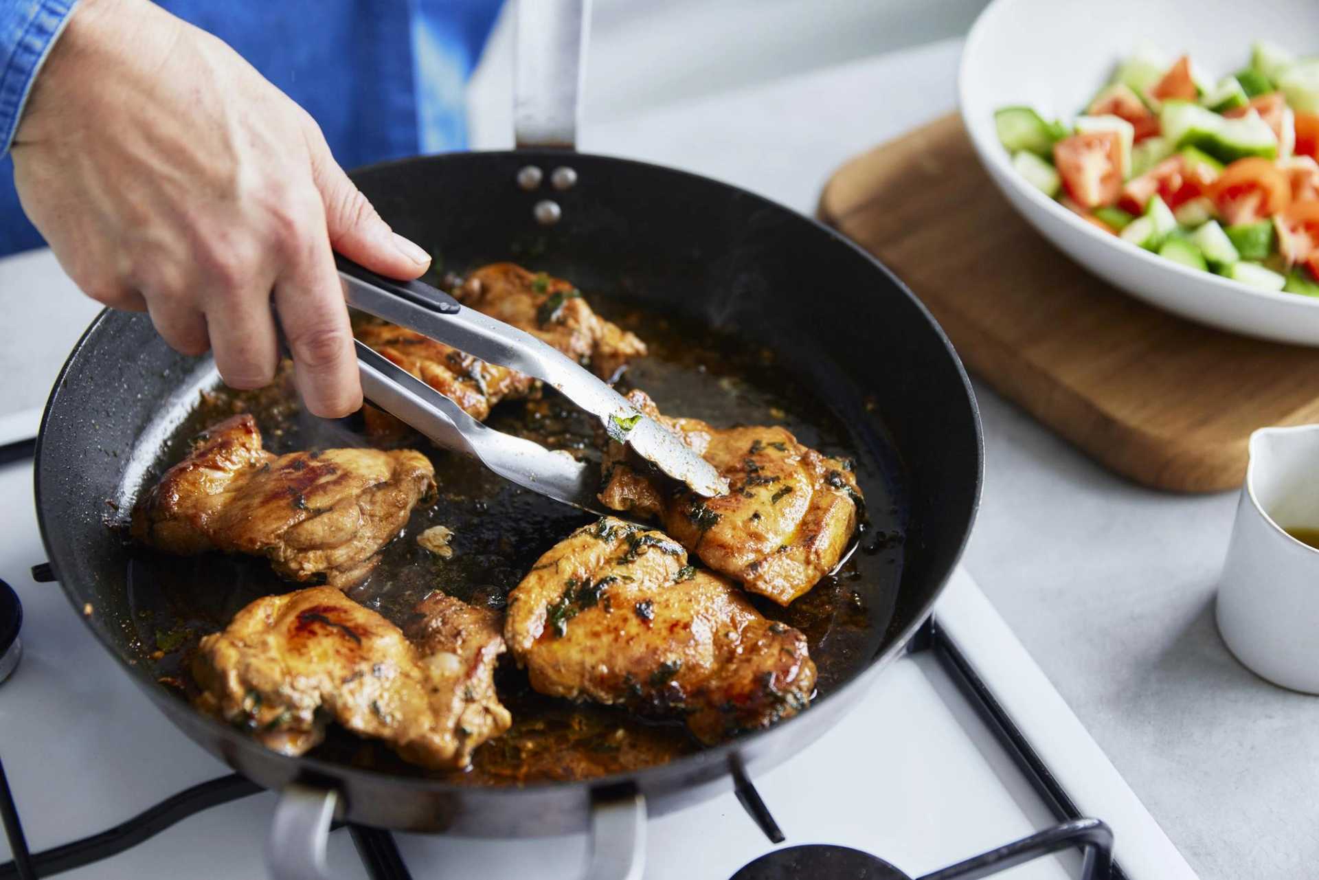 Chicken Shawarma Wraps with Garlic Yoghurt and Feta Chips