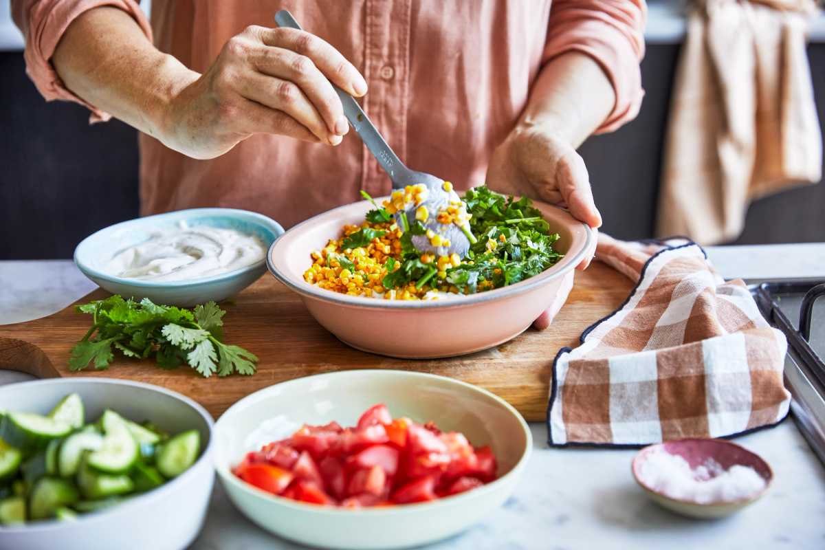 Tex-Mex Chicken Wraps with Charred Corn and Coriander Salsa