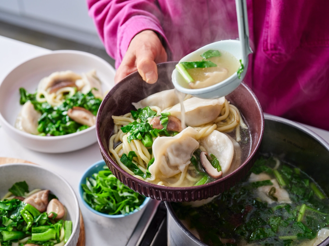 Pork Dumpling Noodle Soup