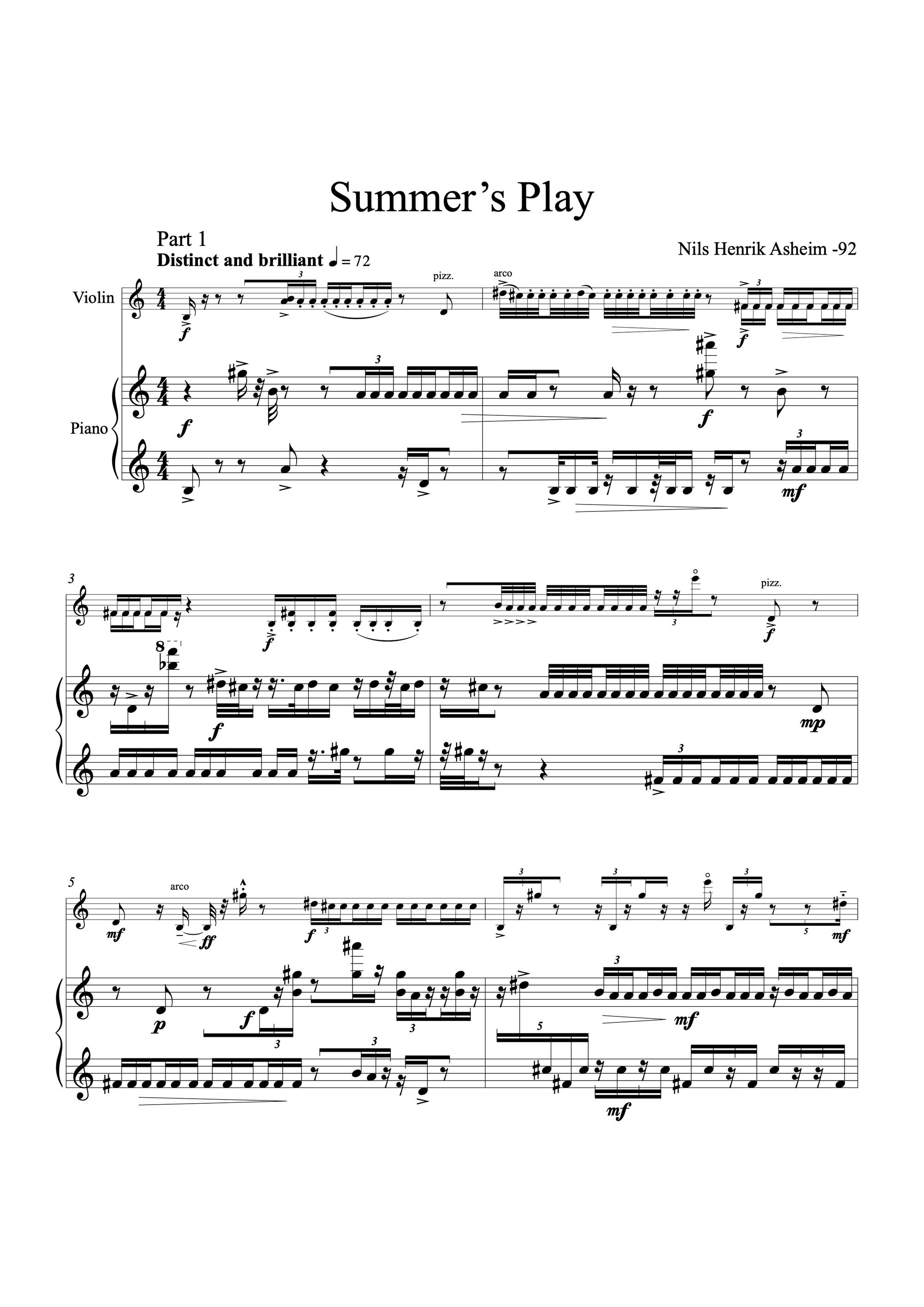 Summer's Play, page 1
