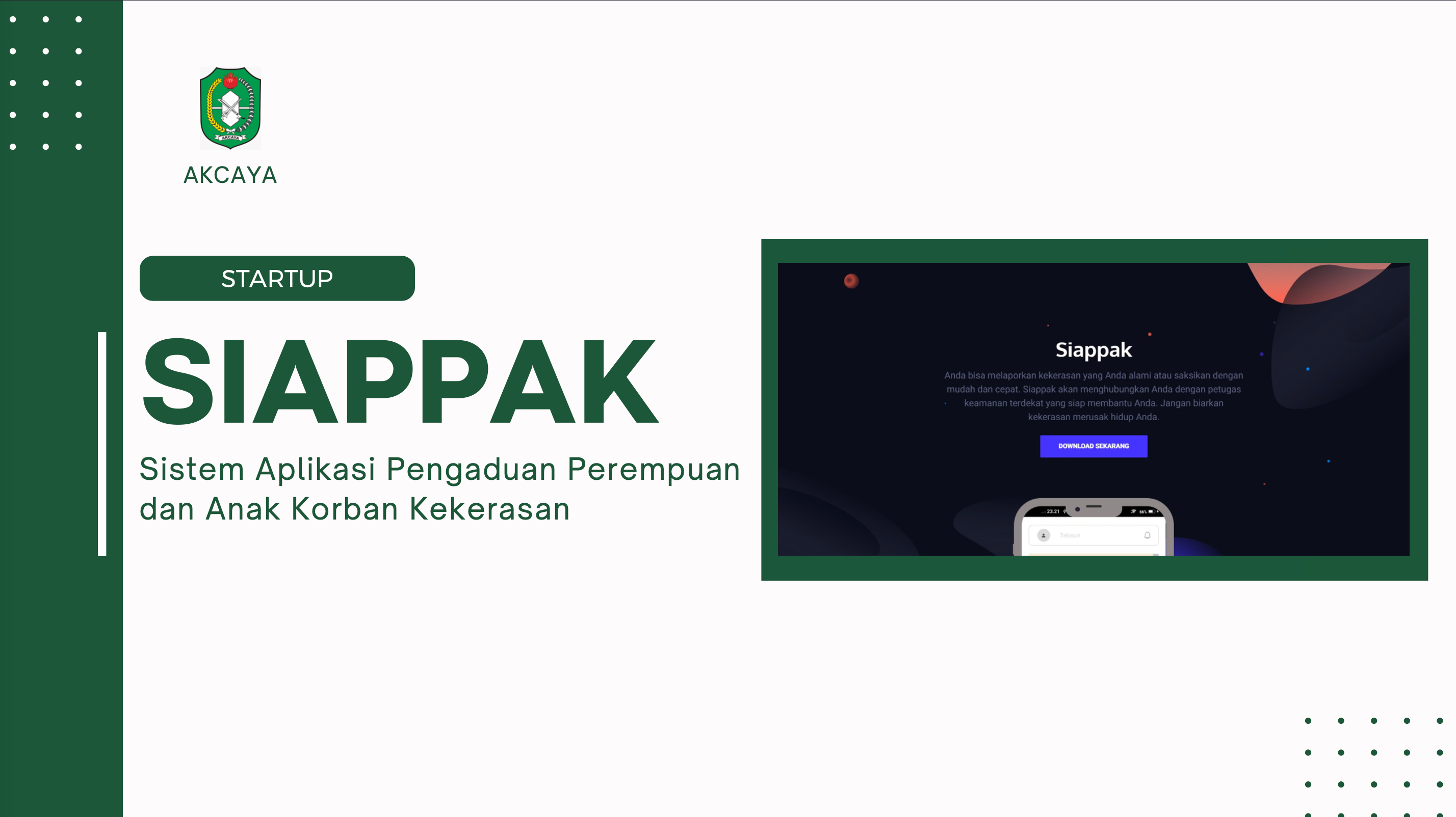 Sistem Aplikasi Pengaduan Perempuan dan Anak - Kalimantan Barat