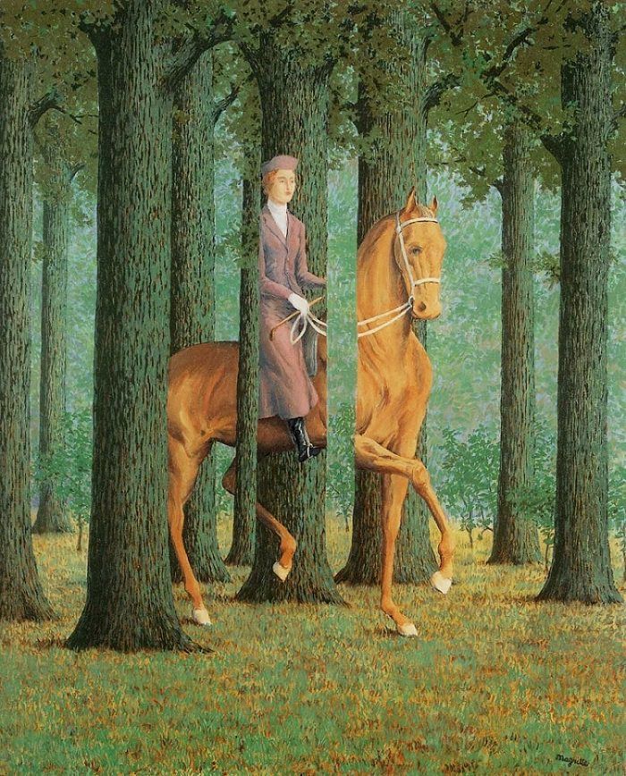 ミニPC magritte Rene Magritte Vintage 1974 Surrealist Authentic Lithograph Print