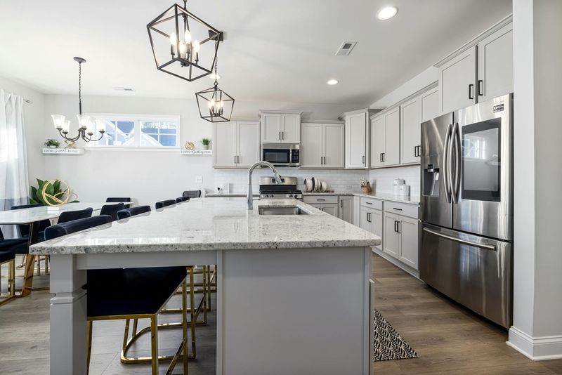 Custom kitchen with premium materials and finishes