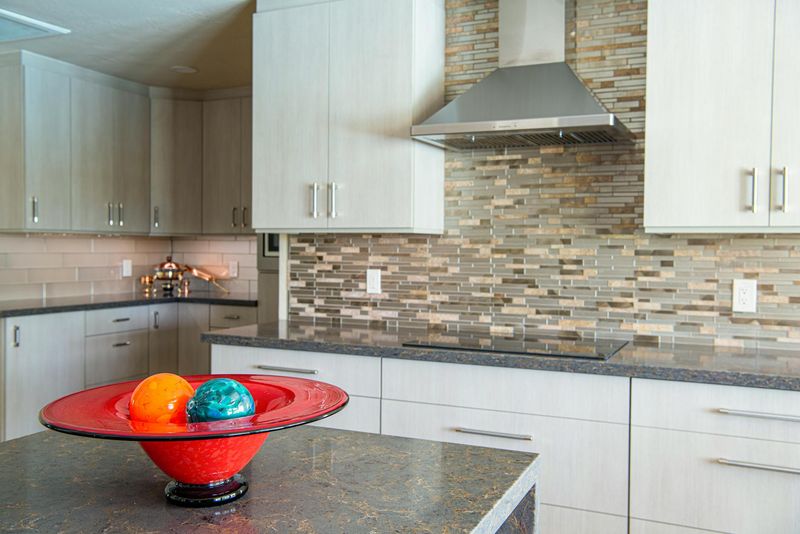Modern laundry room remodel with custom cabinetry