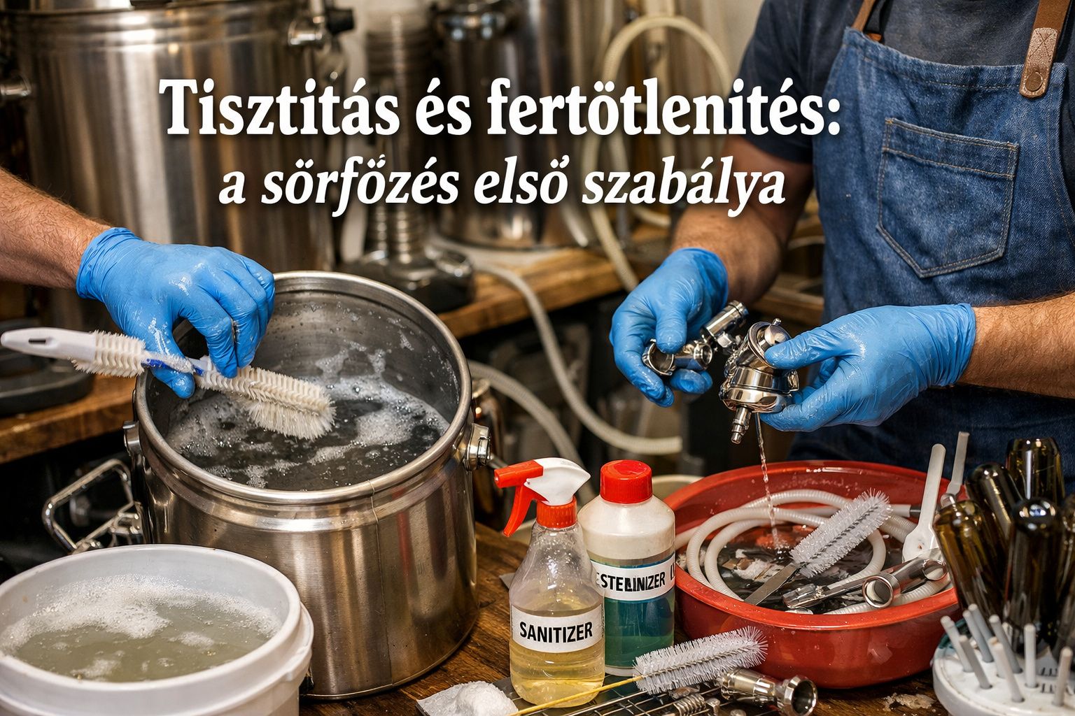 Tisztítás és fertőtlenítés: a sörfőzés első szabálya
