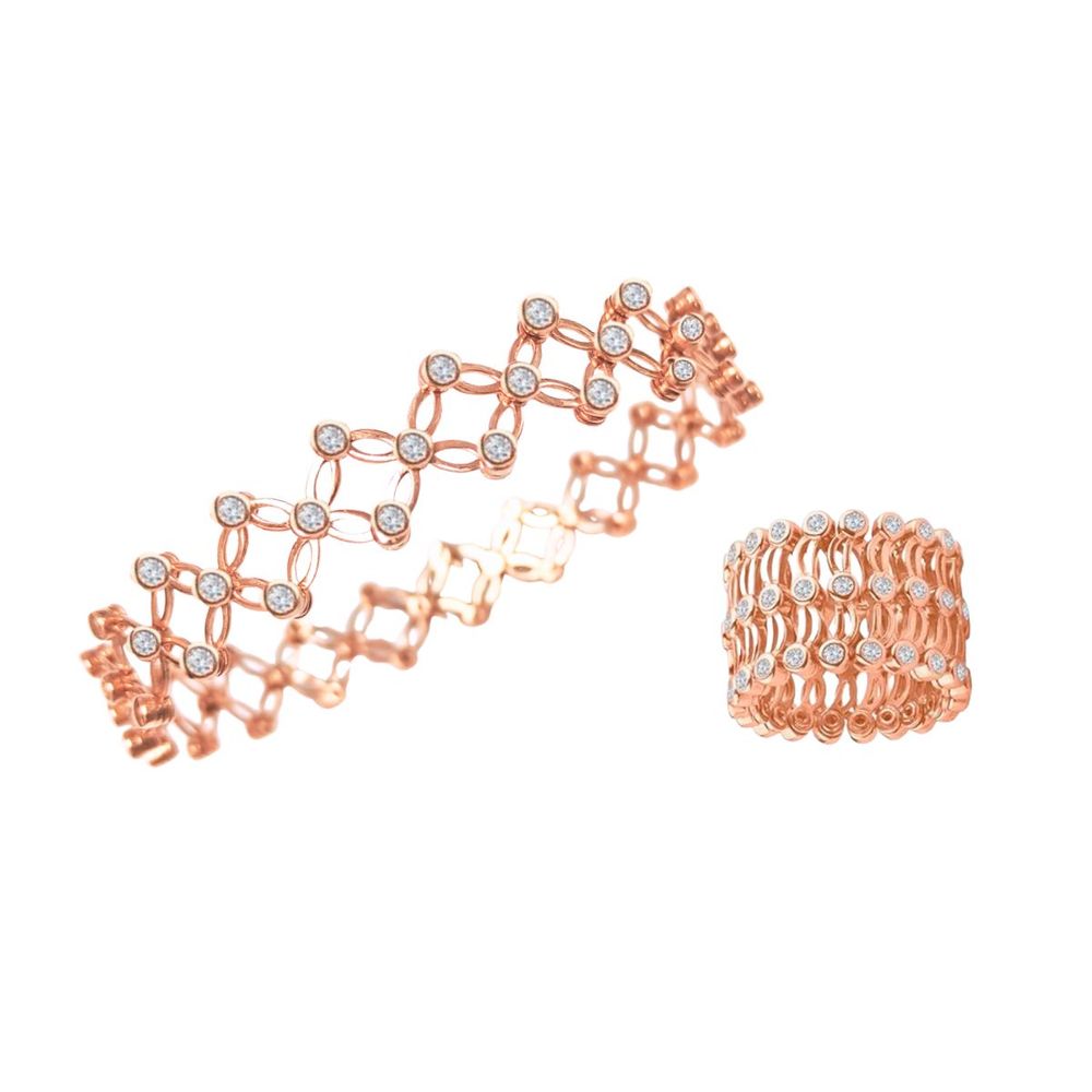 1.23Ct Flexi Ring and Convertible Bangle