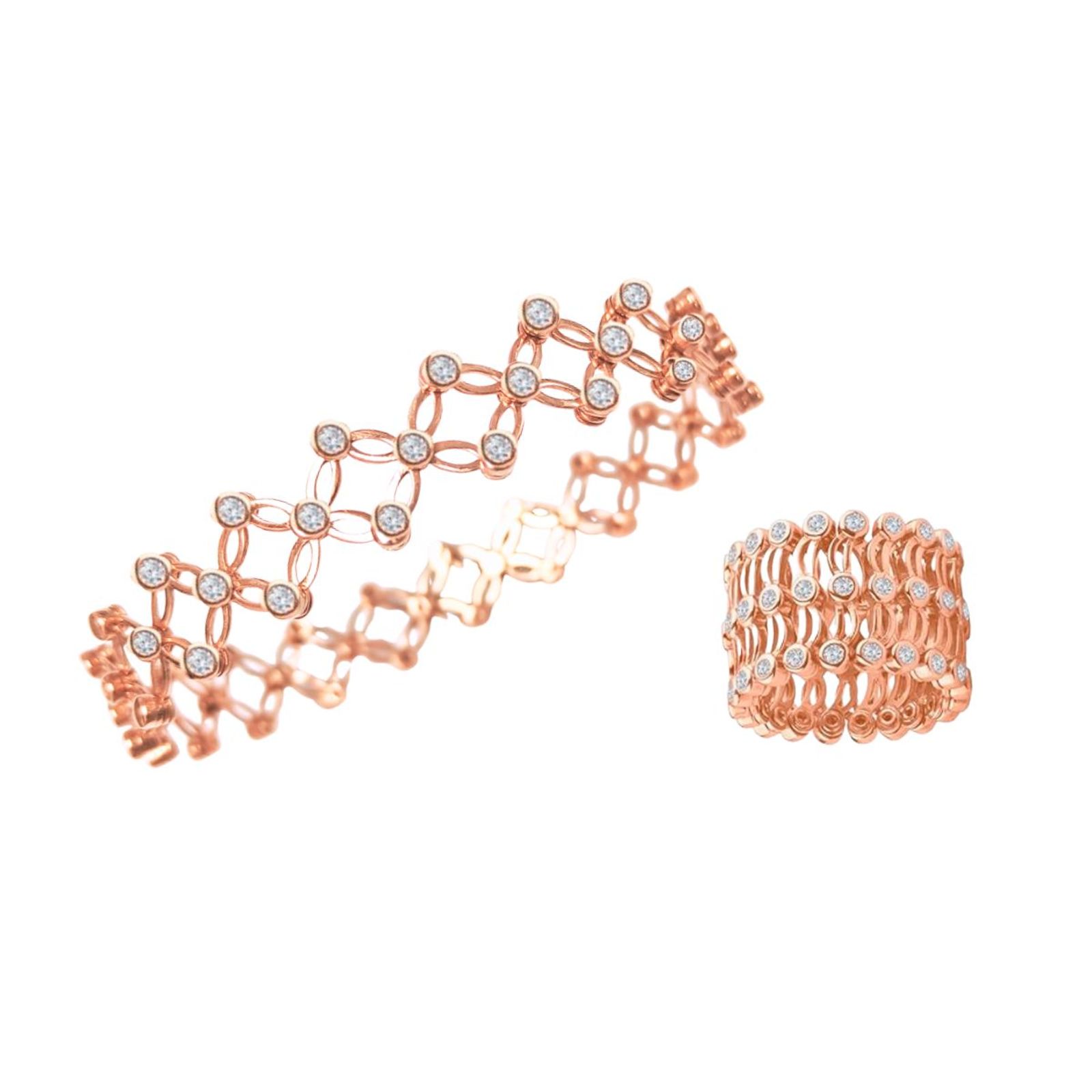 1.23Ct Flexi Ring and Convertible Bangle
