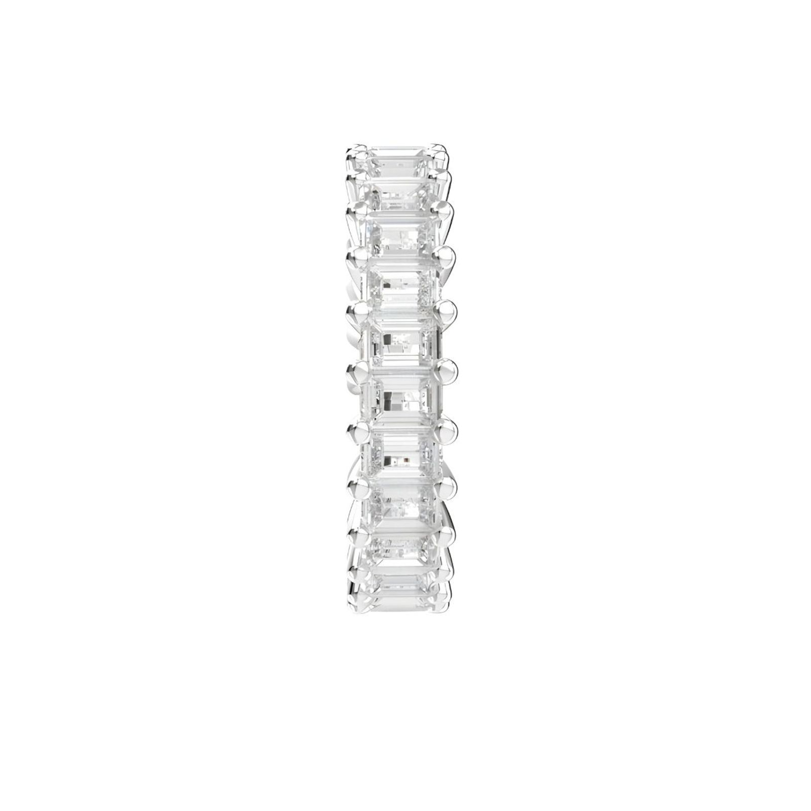 Full Baguette Eternity Ring, 4.74Ct, 18K White Gold · 4.74 ct, 18Kt White Gold