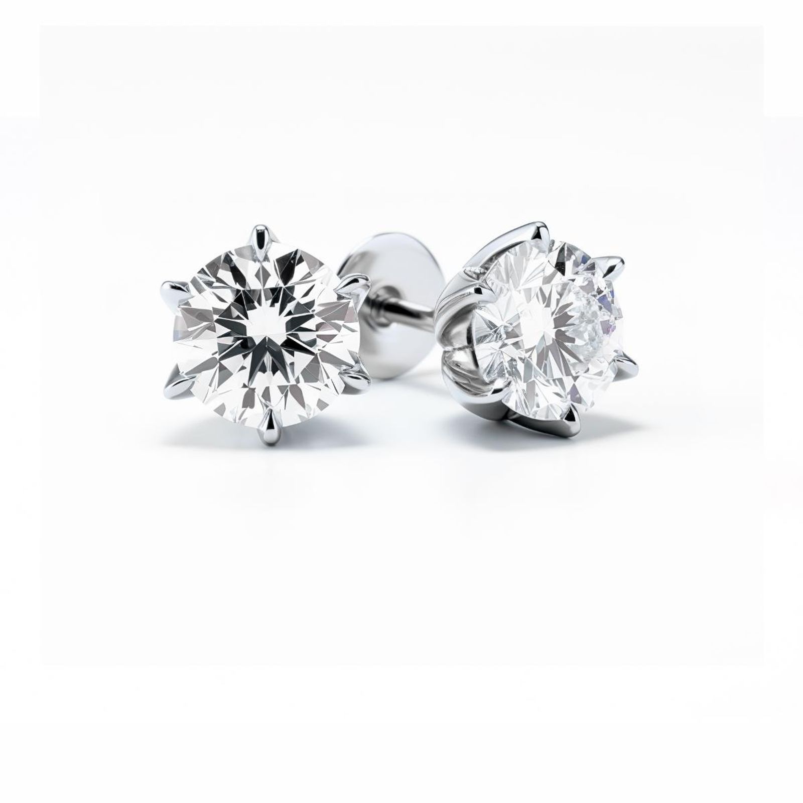 1.50Ct Diamond Stud Earrings 6 claw · 1.50 ct, Round Brilliant, G-H colour, I1 clarity