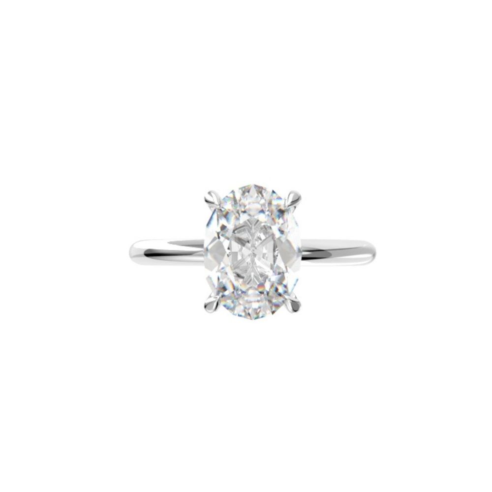 1.58Ct Oval Hidden Halo Diamond Ring · 1.58 ct, I colour, SI2 clarity, EGL certified