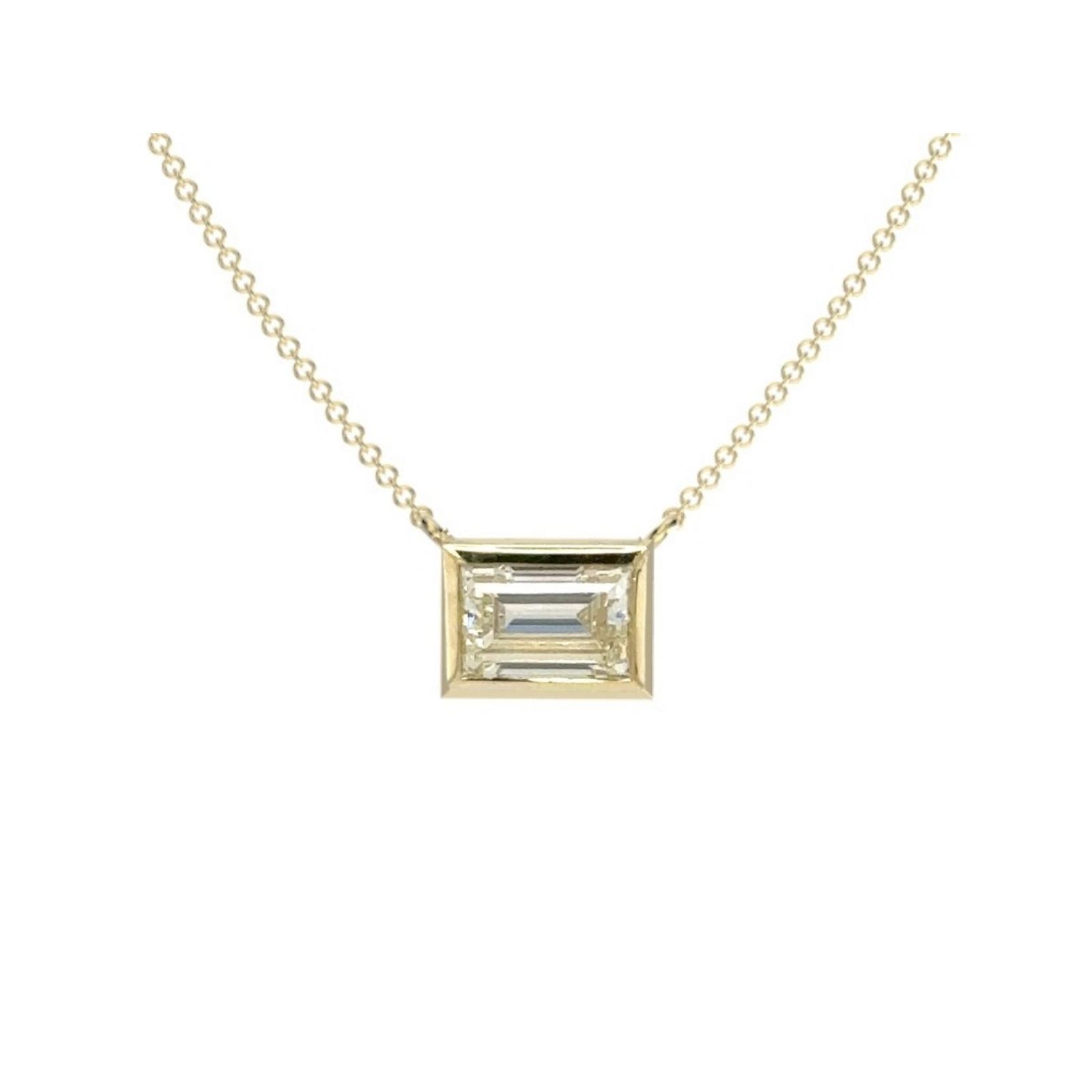 1.42Ct Baguette Diamond Pendant Necklace · 1.42 ct