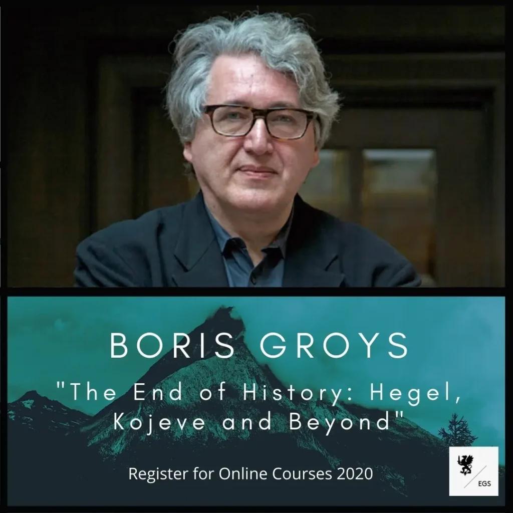 Boris Groys on Alexandre Kojève 