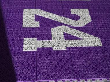 Le terrain de Julien, en hommage à Kobe Bryant