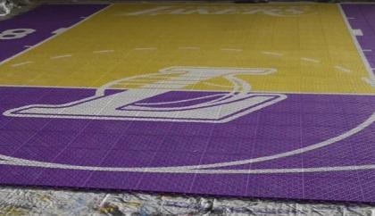 Le terrain de Julien, en hommage à Kobe Bryant