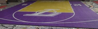 Le terrain de Julien, en hommage à Kobe Bryant