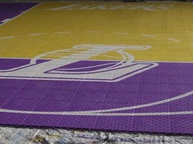 Le terrain de Julien, en hommage à Kobe Bryant