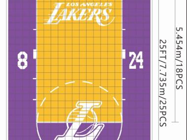 Le terrain de Julien, en hommage à Kobe Bryant