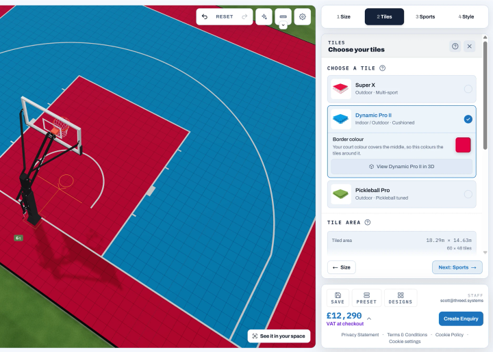 How to design a basketball court in 3D