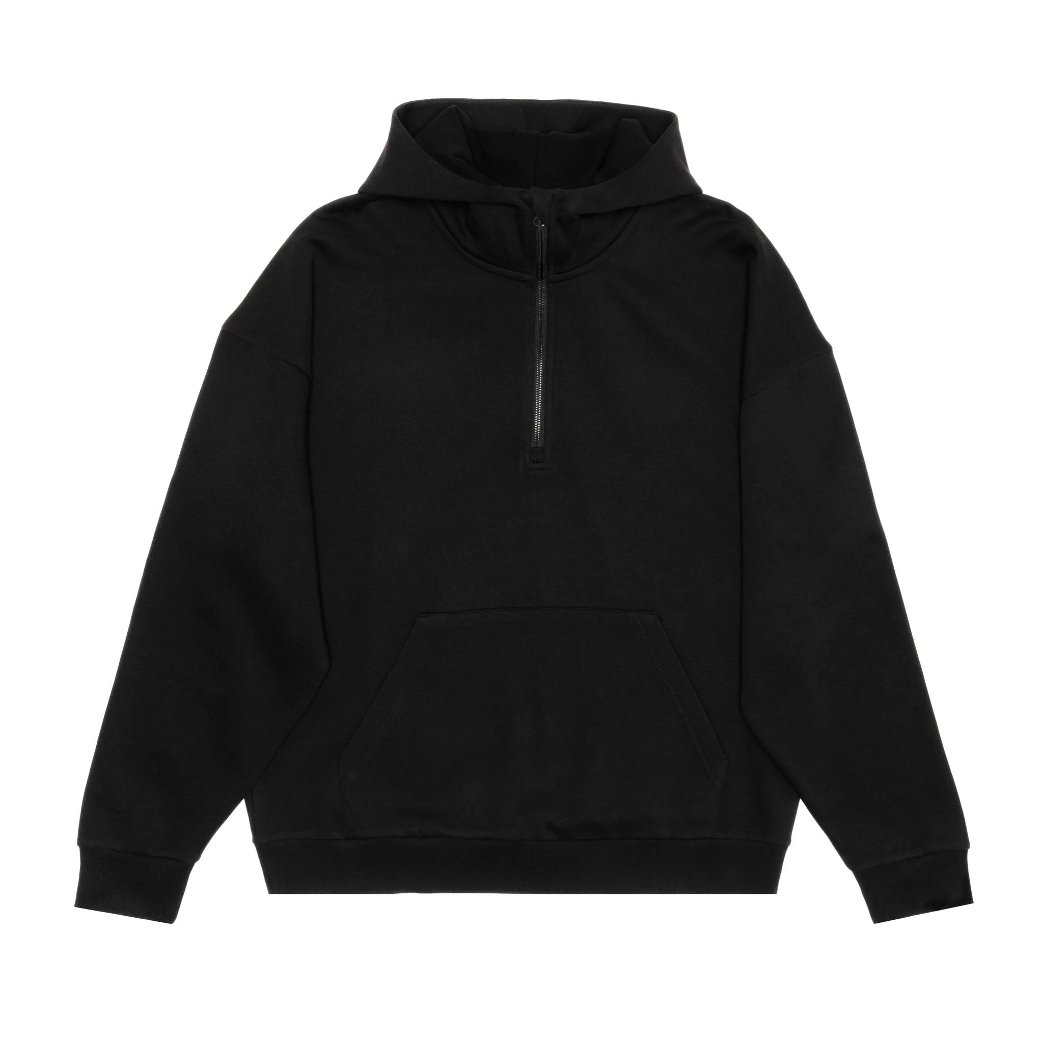 Custom JUST LIKE HERO Drop Shoulder Scuba 1/2 Zip Hoodie 4220