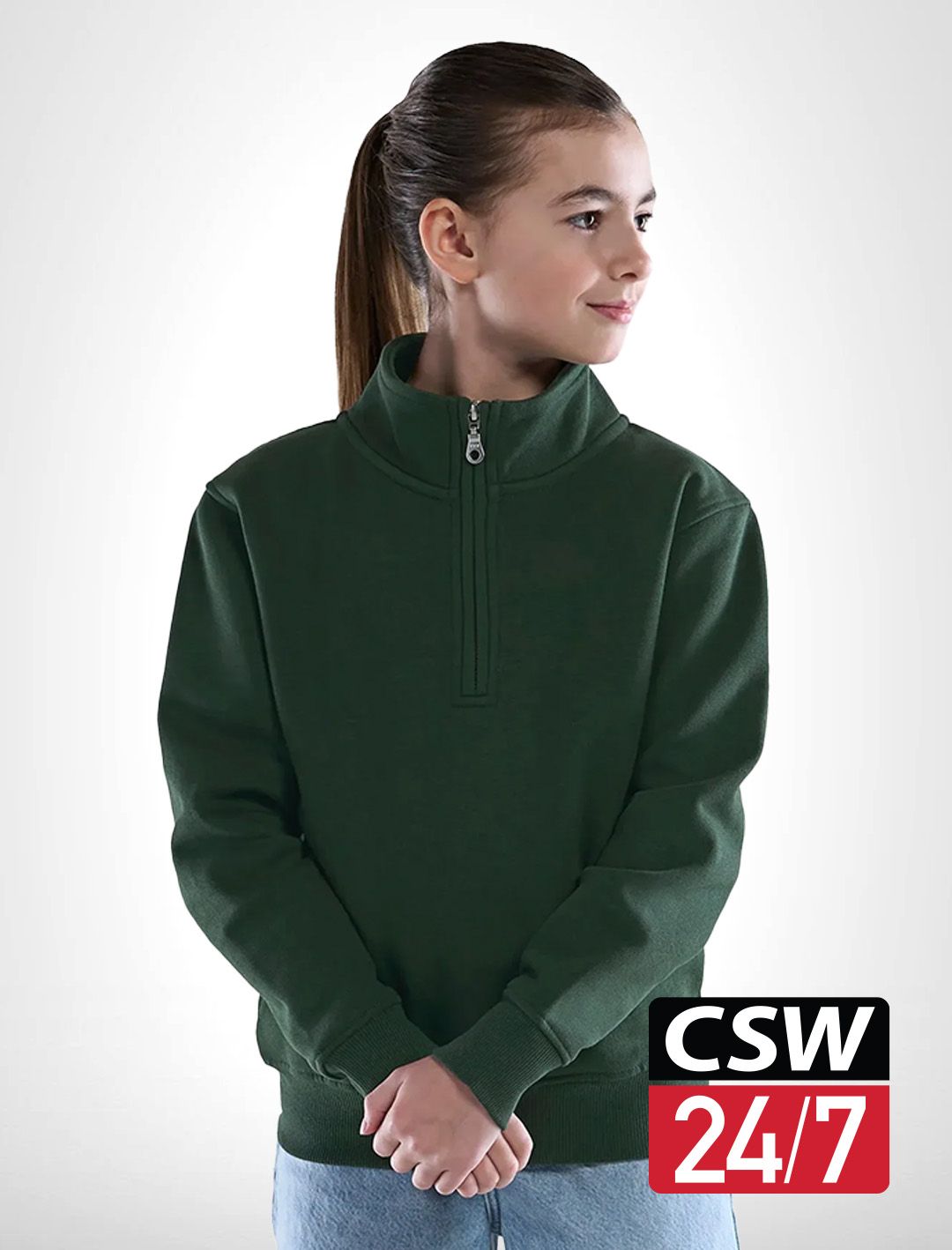 Custom CSW YOUTH Flux 1/4 Zip Sweatshirt L0545Y | GetBold