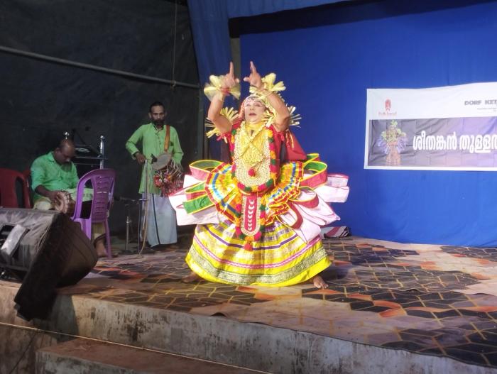 Sheethangan Thullal Performance at Kottoor Mahavishnu Temple