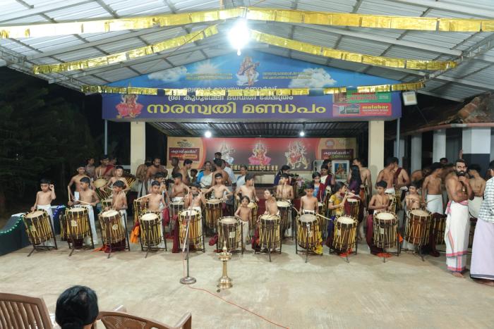 Pancharimelam Arangettam at Kuruveli Bhagavathi Temple, Mathil