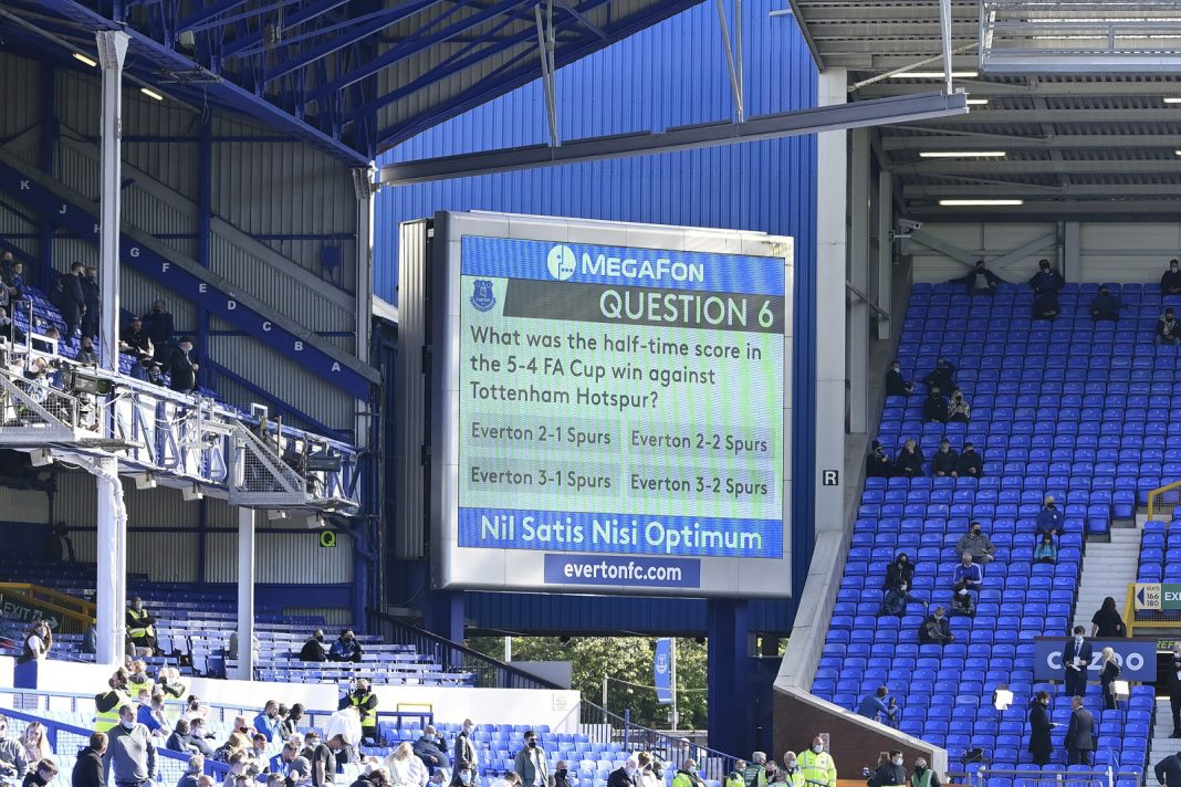 Piing's interactive gameshow appears on ADI screens at Everton FC