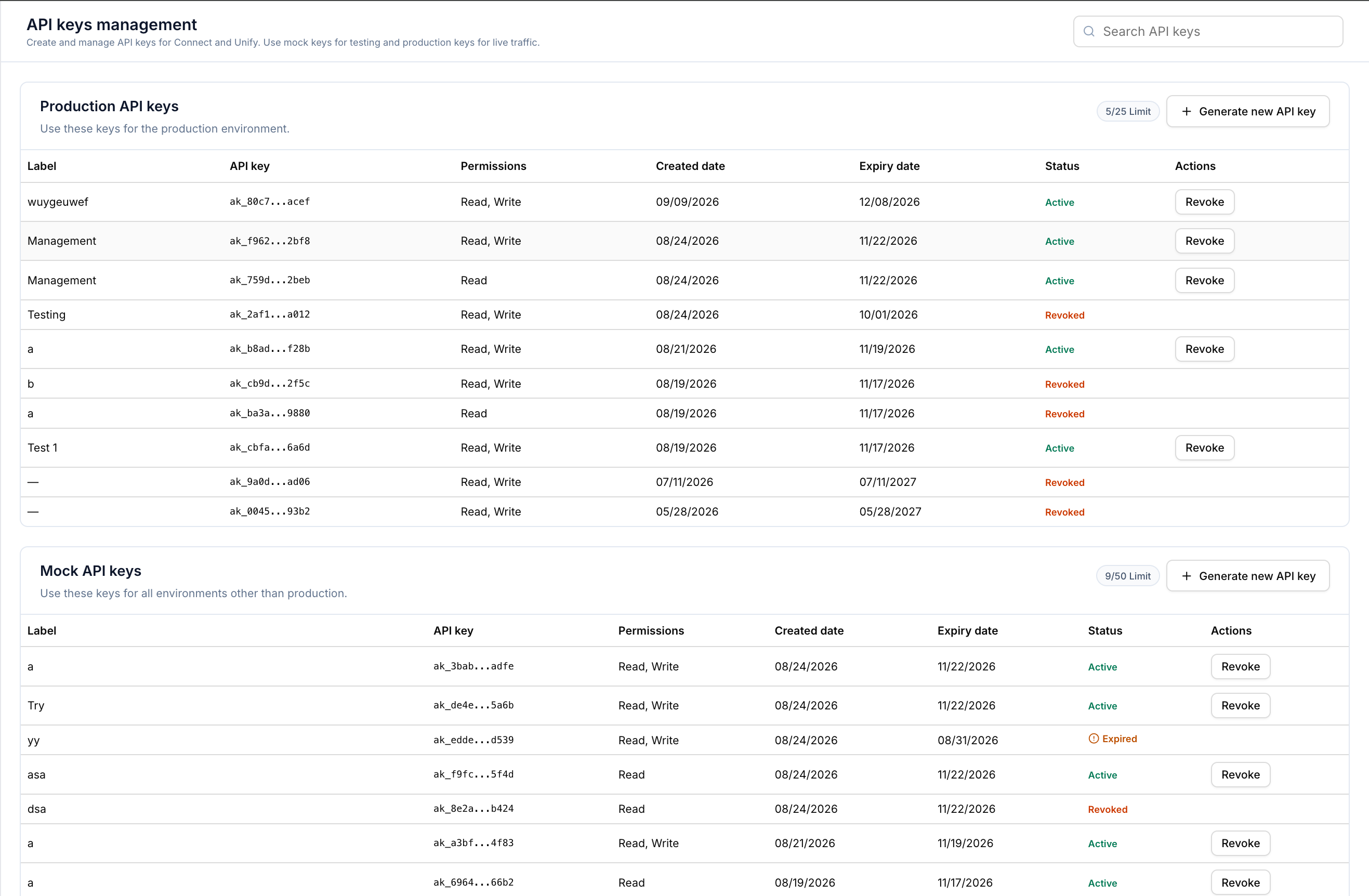 API Key Lifecycle Management