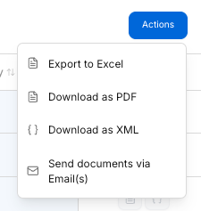 Bulk Invoice Export