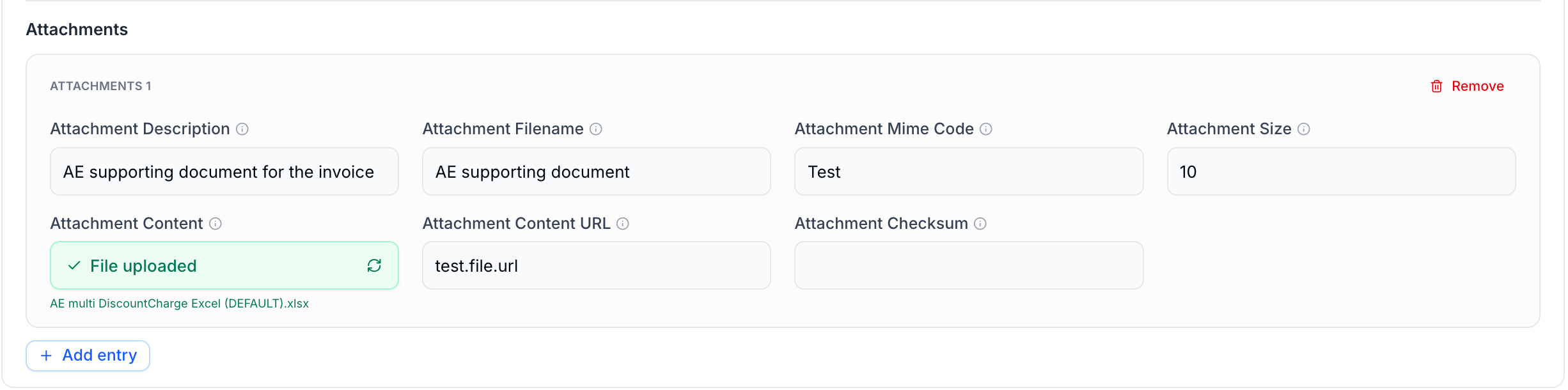Supporting document ingestion