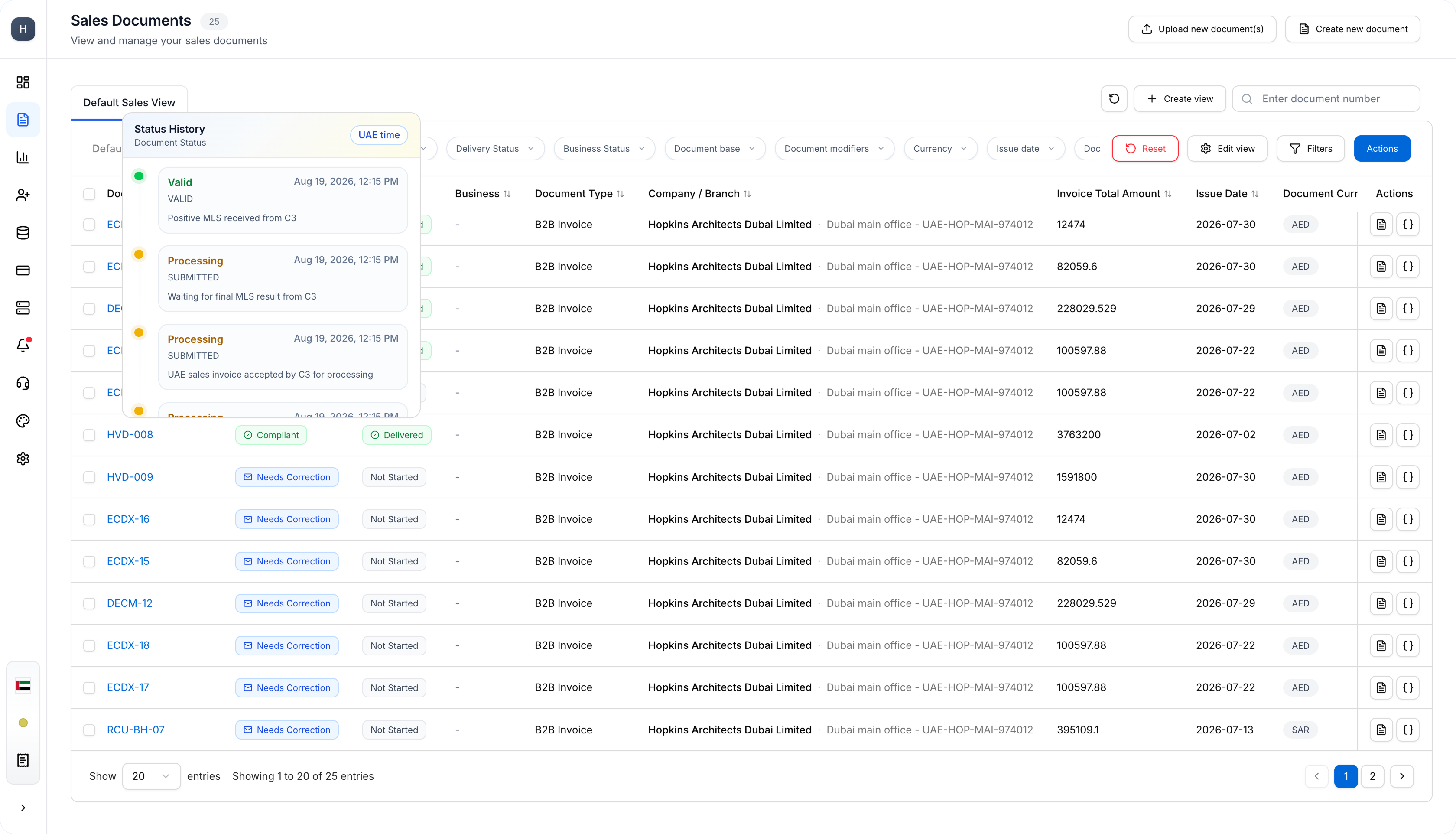 Detailed Status Revamp