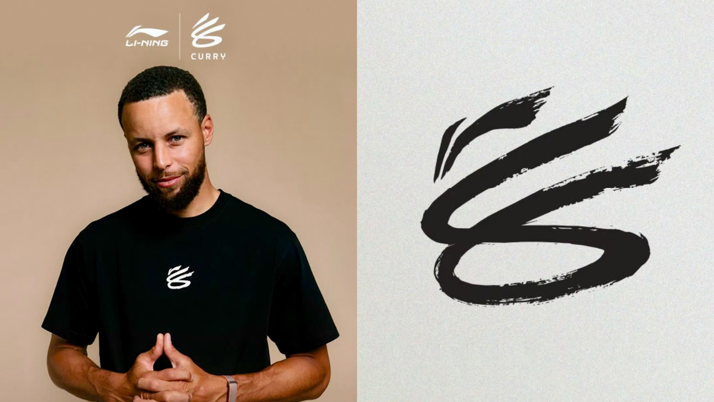 Stephen Curry 攜手 李寧Li-Ning 揭曉全新「水花標誌」,首款黑白短T即將登場