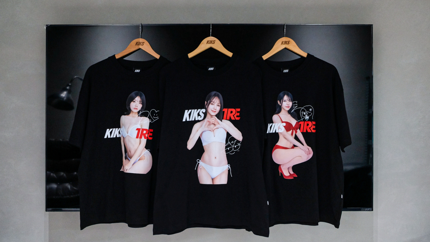 各位潮流老司機們久等了!KIKS 再度攜手 TRE 合作 ——「人氣女優」KIKS GIRLS Tee 強勢回歸