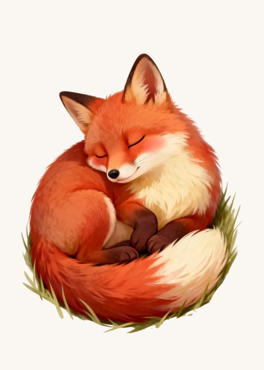 Sleeping Baby Fox
