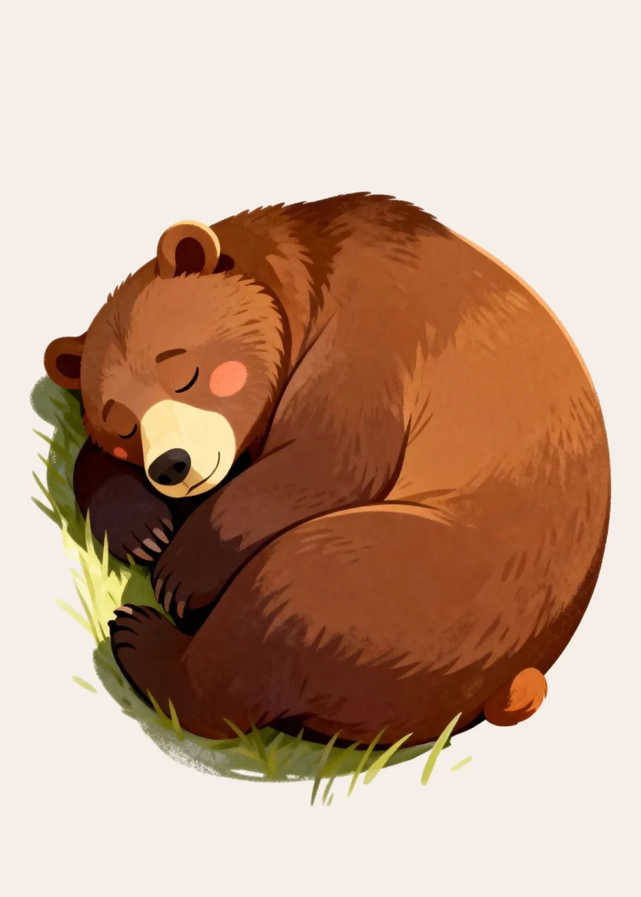 Sleeping Mama Bear