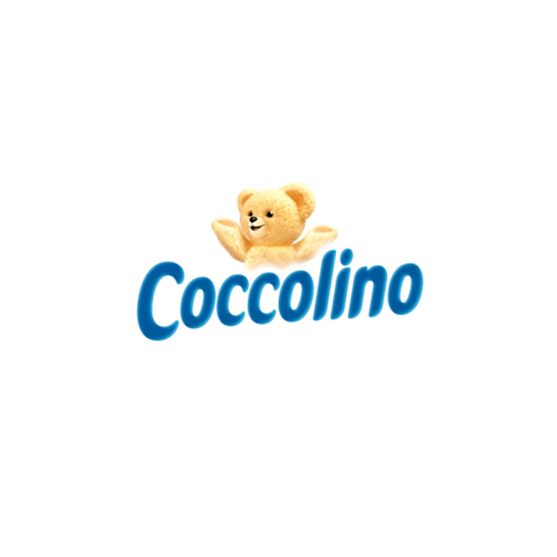 Coccolino logo with a teddy bear.