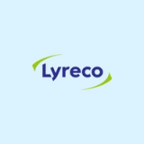 Blue Lyreco logo with green accents.