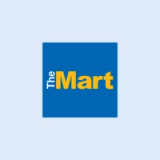 Το λογότυπο The Mart με τις λέξεις «The Mart» σε έντονη, στιλιζαρισμένη γραμματοσειρά.