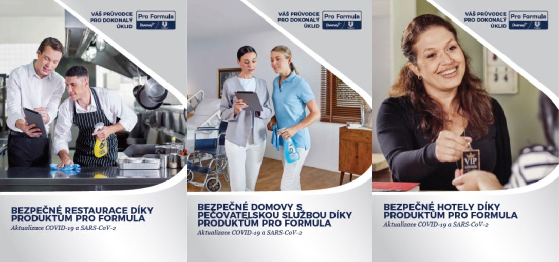 Brožura pro bezpečné hotely, restaurace a domovy s pečovatelskou službou